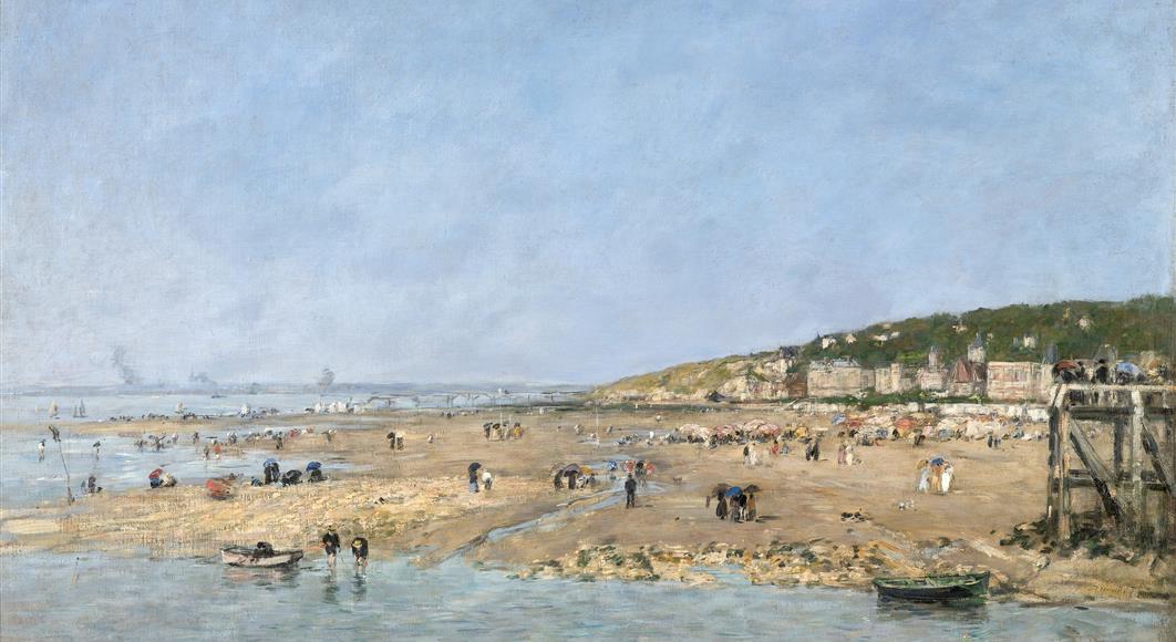 La Plage de Trouville, 1889, huile sur toile